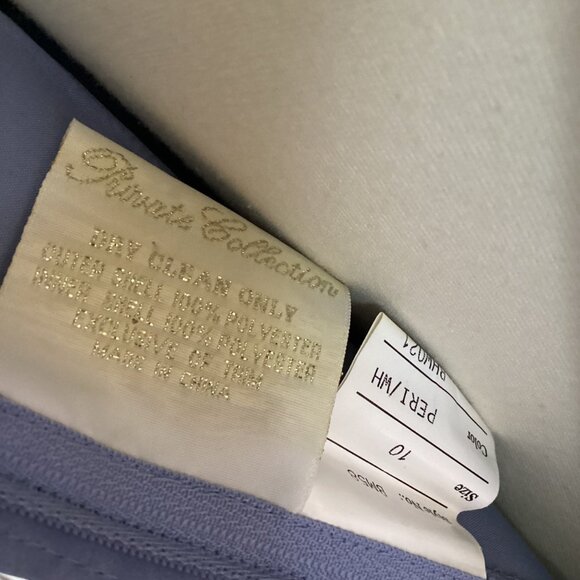 Private Collection Strapless Formal Satin Gown Maxi Periwinkle Size 10 - Picture 8 of 8